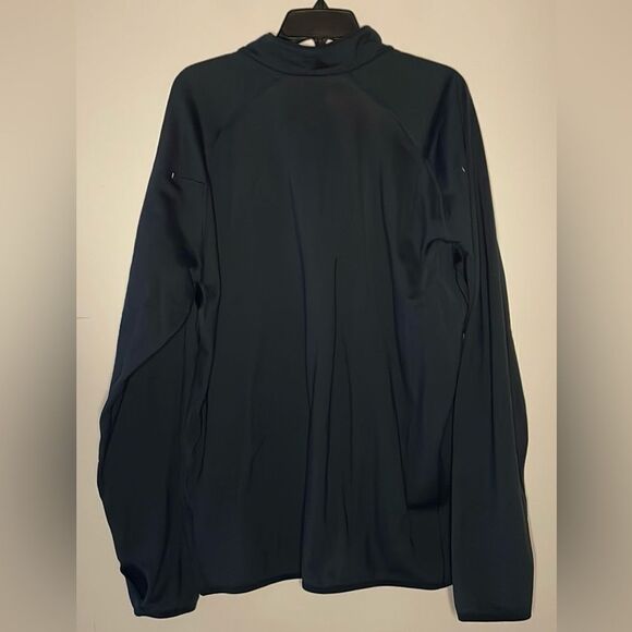 Nike- Dri-Fit Quarter Zip Breast Zip Pocket Lightweight Navy Blue Pullover- XL - Picture 2 of 9